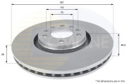 ADC1157V Brzdový kotúč ANL Coated Braking COMLINE