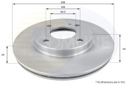 ADC1243V Brzdový kotúč ANL Coated Braking COMLINE