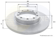 ADC1253 Brzdový kotúč ANL Coated Braking COMLINE