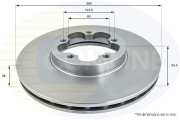 ADC1259V Brzdový kotúč ANL Coated Braking COMLINE