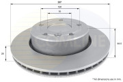 ADC1306V Brzdový kotúč ANL Coated Braking COMLINE