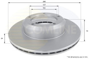 ADC1311V Brzdový kotúč ANL Coated Braking COMLINE