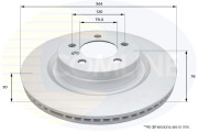 ADC1340V Brzdový kotúč ANL Coated Braking COMLINE