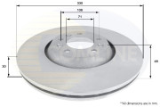 ADC1552V Brzdový kotúč ANL Coated Braking COMLINE