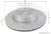 ADC1658V Brzdový kotúč ANL Coated Braking COMLINE