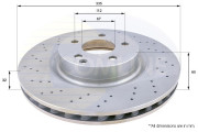 ADC1659V Brzdový kotúč ANL Coated Braking COMLINE