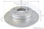 ADC1665 Brzdový kotúč ANL Coated Braking COMLINE