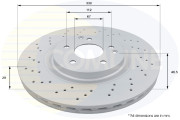 ADC1680V Brzdový kotúč ANL Coated Braking COMLINE