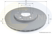 ADC1683V Brzdový kotúč ANL Coated Braking COMLINE