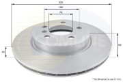 ADC1719V Brzdový kotúč ANL Coated Braking COMLINE