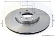 ADC1756V Brzdový kotúč ANL Coated Braking COMLINE