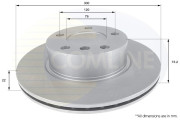 ADC1770V Brzdový kotúč ANL Coated Braking COMLINE