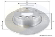 ADC1774 Brzdový kotúč ANL Coated Braking COMLINE