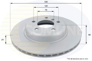 ADC1781V Brzdový kotúč ANL Coated Braking COMLINE