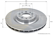 ADC1844V Brzdový kotúč ANL Coated Braking COMLINE