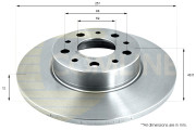 ADC1847 Brzdový kotúč ANL Coated Braking COMLINE