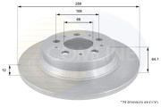 ADC1909 Brzdový kotúč ANL Coated Braking COMLINE