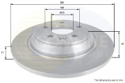 ADC1922 Brzdový kotúč ANL Coated Braking COMLINE