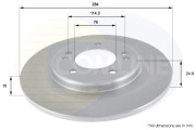 ADC2410 Brzdový kotúč ANL Coated Braking COMLINE