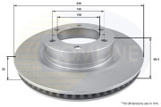 ADC2505V Brzdový kotúč ANL Coated Braking COMLINE