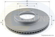 ADC2512V Brzdový kotúč ANL Coated Braking COMLINE