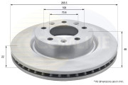 ADC2726V Brzdový kotúč ANL Coated Braking COMLINE