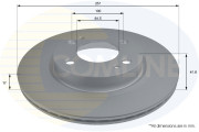 ADC2811V Brzdový kotúč ANL Coated Braking COMLINE