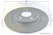 ADC2813 Brzdový kotúč ANL Coated Braking COMLINE