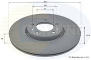 ADC2848V Brzdový kotúč ANL Coated Braking COMLINE