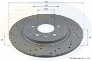 ADC2852V Brzdový kotúč ANL Coated Braking COMLINE