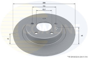 ADC2971 Brzdový kotúč ANL Coated Braking COMLINE