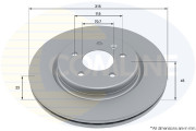 ADC2972V Brzdový kotúč ANL Coated Braking COMLINE