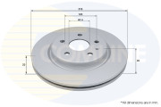 ADC2973V Brzdový kotúč ANL Coated Braking COMLINE