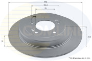 ADC2984 Brzdový kotúč ANL Coated Braking COMLINE