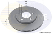 ADC2991V Brzdový kotúč ANL Coated Braking COMLINE