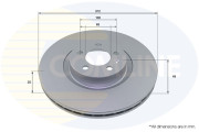 ADC2993V Brzdový kotúč ANL Coated Braking COMLINE