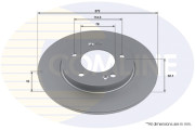 ADC4064 Brzdový kotúč ANL Coated Braking COMLINE