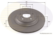 ADC4084V Brzdový kotúč ANL Coated Braking COMLINE