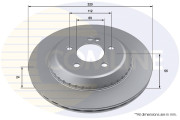 ADC4088V Brzdový kotúč ANL Coated Braking COMLINE