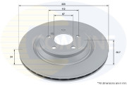 ADC4090V Brzdový kotúč ANL Coated Braking COMLINE