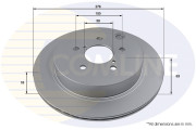 ADC4096V Brzdový kotúč ANL Coated Braking COMLINE