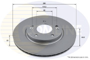 ADC5012V Brzdový kotúč ANL Coated Braking COMLINE