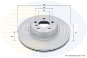 ADC5017V Brzdový kotúč ANL Coated Braking COMLINE