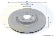 ADC5057V Brzdový kotúč ANL Coated Braking COMLINE