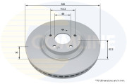 ADC5080V Brzdový kotúč ANL Coated Braking COMLINE