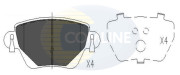 CBP01517 Sada brzdových platničiek kotúčovej brzdy Comline COMLINE