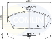 CBP0232 Sada brzdových platničiek kotúčovej brzdy Comline COMLINE