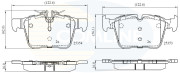 CBP02345 Sada brzdových platničiek kotúčovej brzdy Comline COMLINE