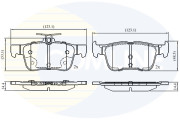 CBP02742 Sada brzdových platničiek kotúčovej brzdy Comline COMLINE