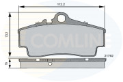 CBP06130 Sada brzdových platničiek kotúčovej brzdy Comline COMLINE